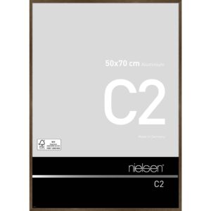 C2 Ambre mat brossé 50 x 70 cm